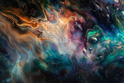 Abstrakte Farbexplosion im Stil eines Opals